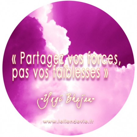 PARTAGEZ VOS FORCES...